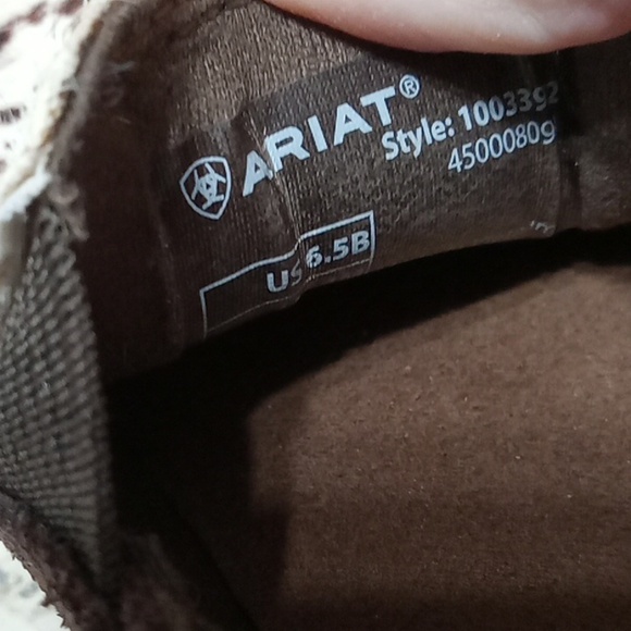 Ariat Cruiser Loafers in Chocolate Chip Suede Spotted Hair On Leather Slip On - Picture 13 of 13